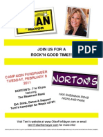 Norton's Campaign Event Flyer