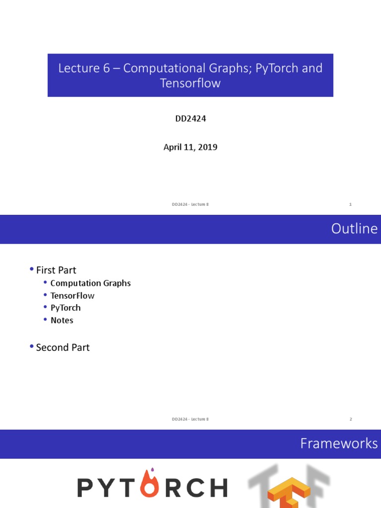 Lecture8 Computational Graph Pytorch TF | PDF | Software Engineering ...