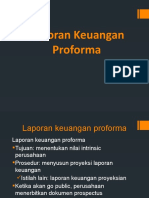 Laporan Keuangan Proforma