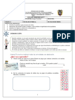 Guía de aprendizaje sobre clasificación de palabras por sílabas y uso de prefijos y sufijos