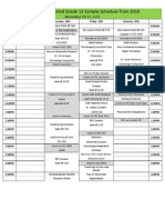 Waterloo Unlimited Grade 12 Sample Schedulefrom 2010