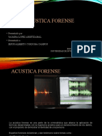 Acustica Forense Exposicion