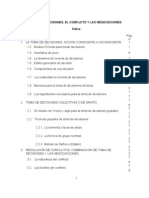 Toma de Decisiones, El Conflicto y Las Negociaciones