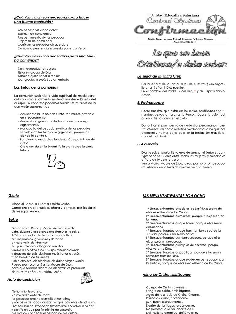 314 FICHA 8 ORACIONES Primera Comunion PDF eucaristía Cristo
