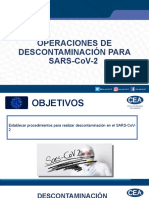 Operaciones de Descontaminacion SARS-CoV Cea