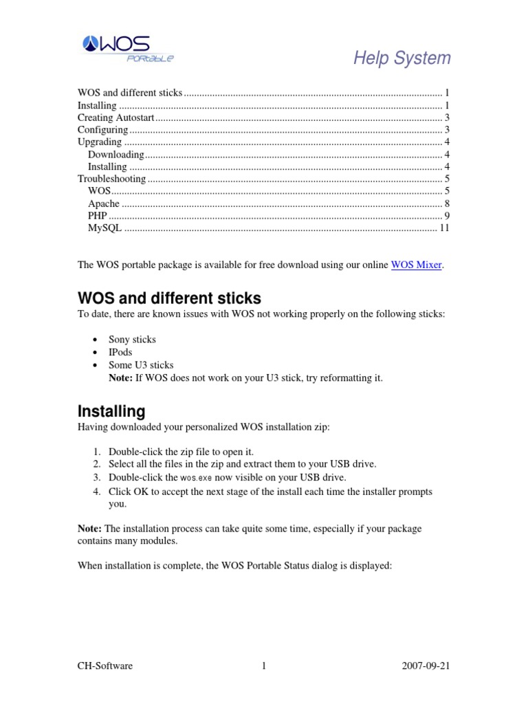 WOS Portable Help | PDF | Computer File | Microsoft Windows