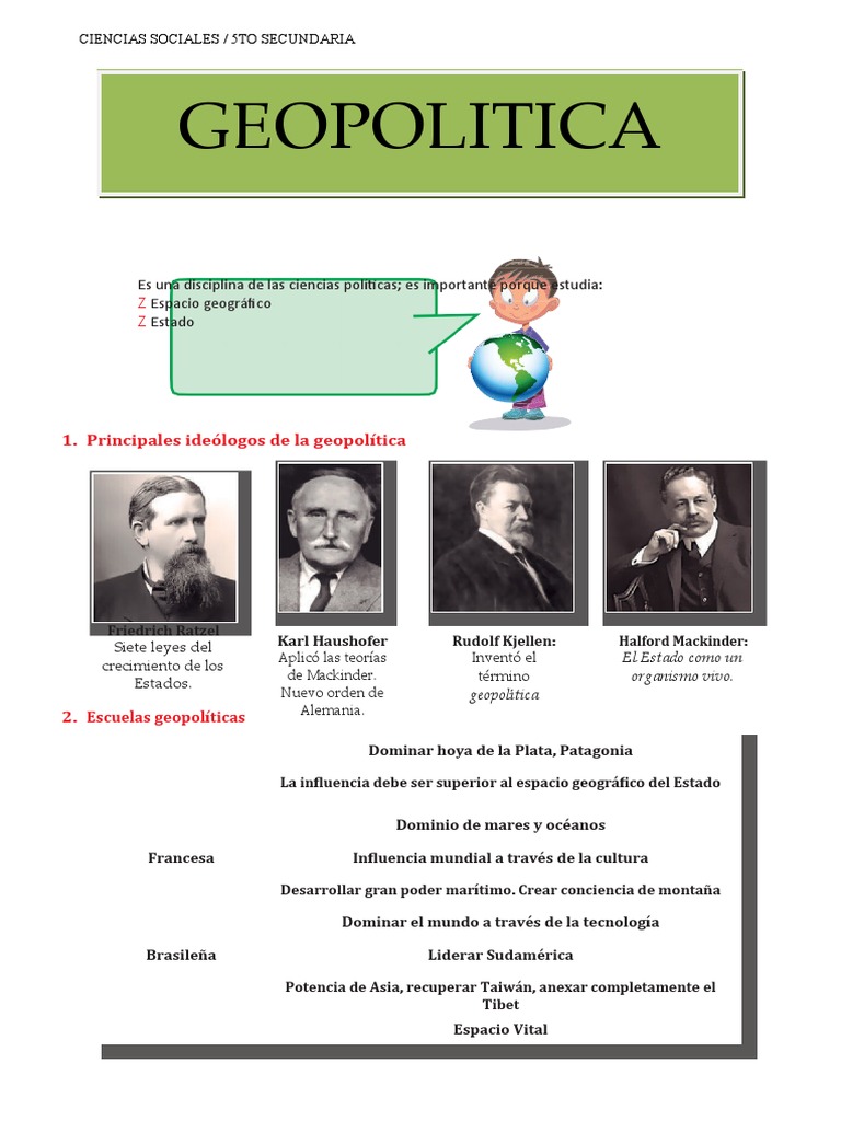 Fundamentos de la Geopolítica Moderna | PDF | Geopolítica | Estado ...