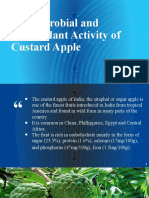 Antimicrobial and Antioxidant Activity of Custard Apple