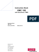 Instruction Book VMC 100 With Emcotronic TM02