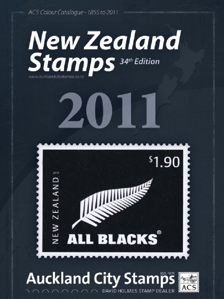 ACS New Zealand Stamps Catalogue 2011 Philately Postal System