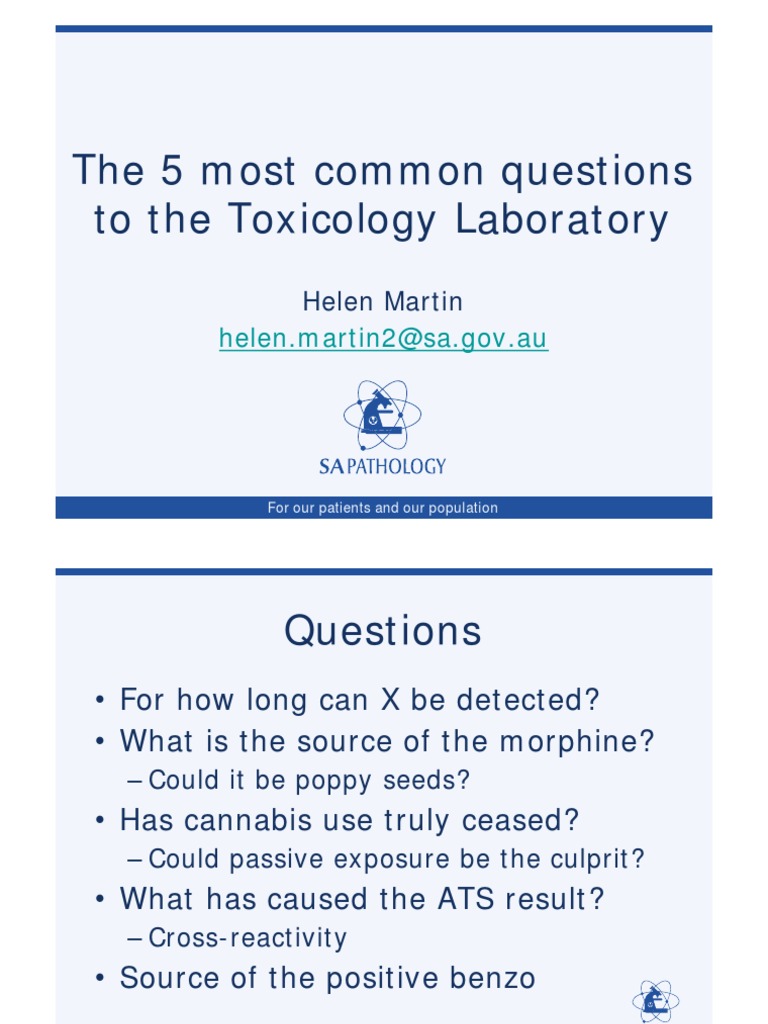 Top 5 Toxicology Lab Questions Explained | PDF | Morphine ...