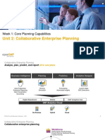 Unit 2: Collaborative Enterprise Planning: Week 1: Core Planning Capabilities