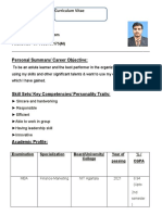 Personal Summary/ Career Objective:: Curriculum Vitae