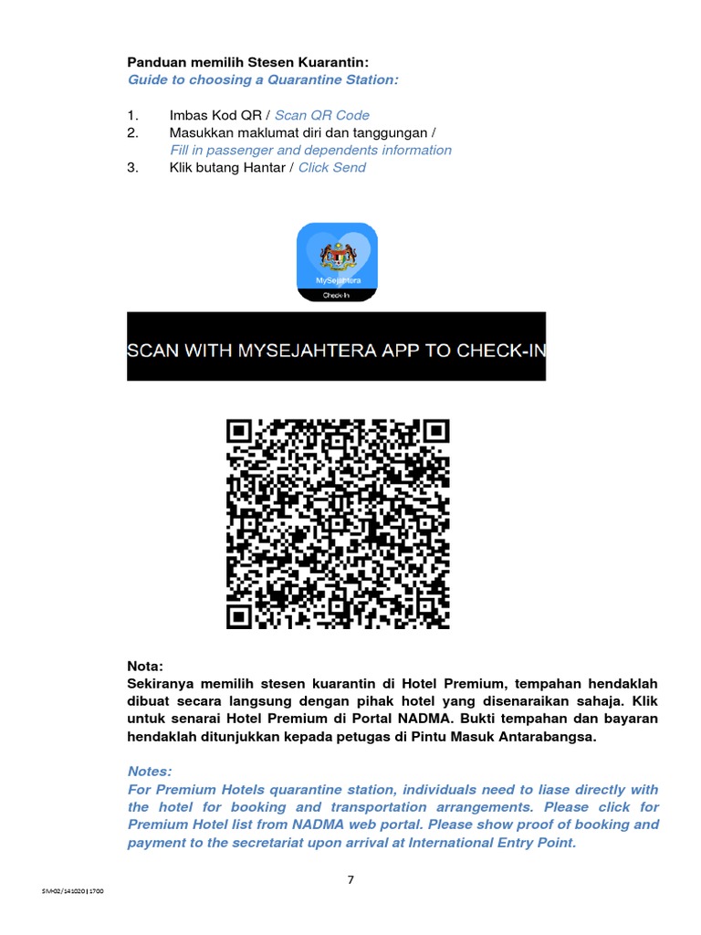 Malaysia Quarantine Station Guide | PDF