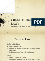 Constitutional Law 1: Jose Arturo C. de Castro, J.D., LL.M., J.S.D