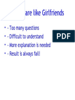 Exams are like Girlfriends: Too Many Questions, Difficult to Understand