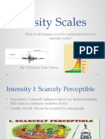 Intensity Scales: What Would Happen in Every Earthquakes Based On Intensity Scales?