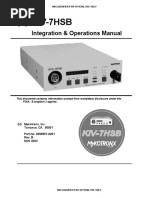 KIV-7HSB Integration Operations Manual REV B