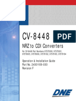 CV8448 NRZ To Cdi Converter Operation and Installation Guide