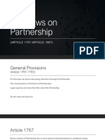 The Laws On Partnership General ProvisionsPart1