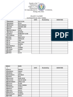 Grade 9-Jasmin Distribution (3Rd Week) : Date Received By: Signature