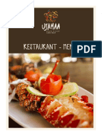 Ujamaa Restaurant Menu