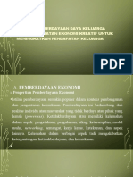 Konsep Pemberdayaan Daya Keluarga Melalui Kegiatan Ekonomi Kreatif Untuk Meningkatkan Pendapatan Keluarga