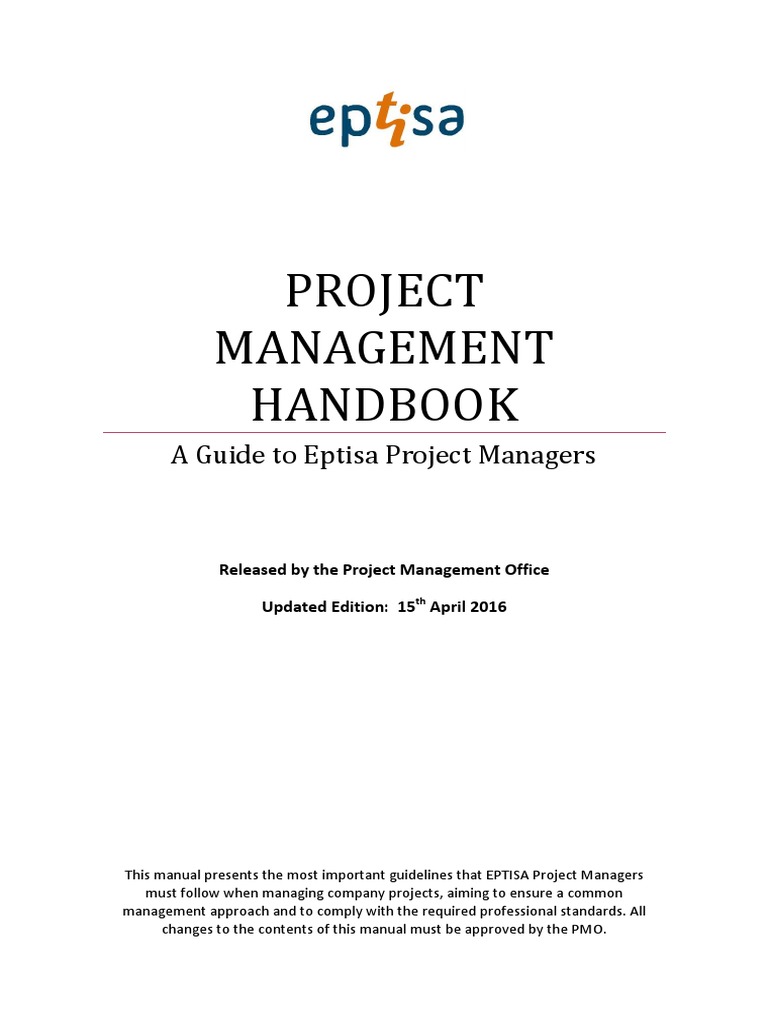 Eptisa Project Management Handbook | PDF | Project Management | Business