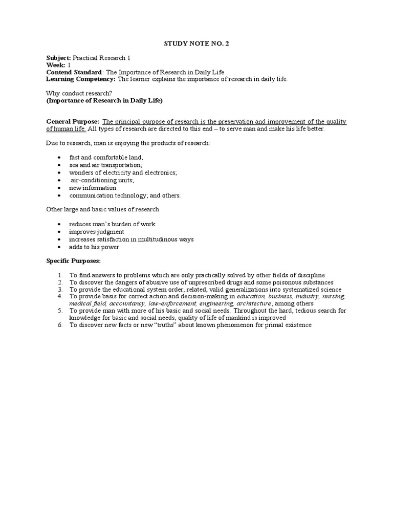 Study Note No. 2 | PDF | Self-Improvement