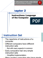 Instructions: Language of The Computer: Computer Organization and Design