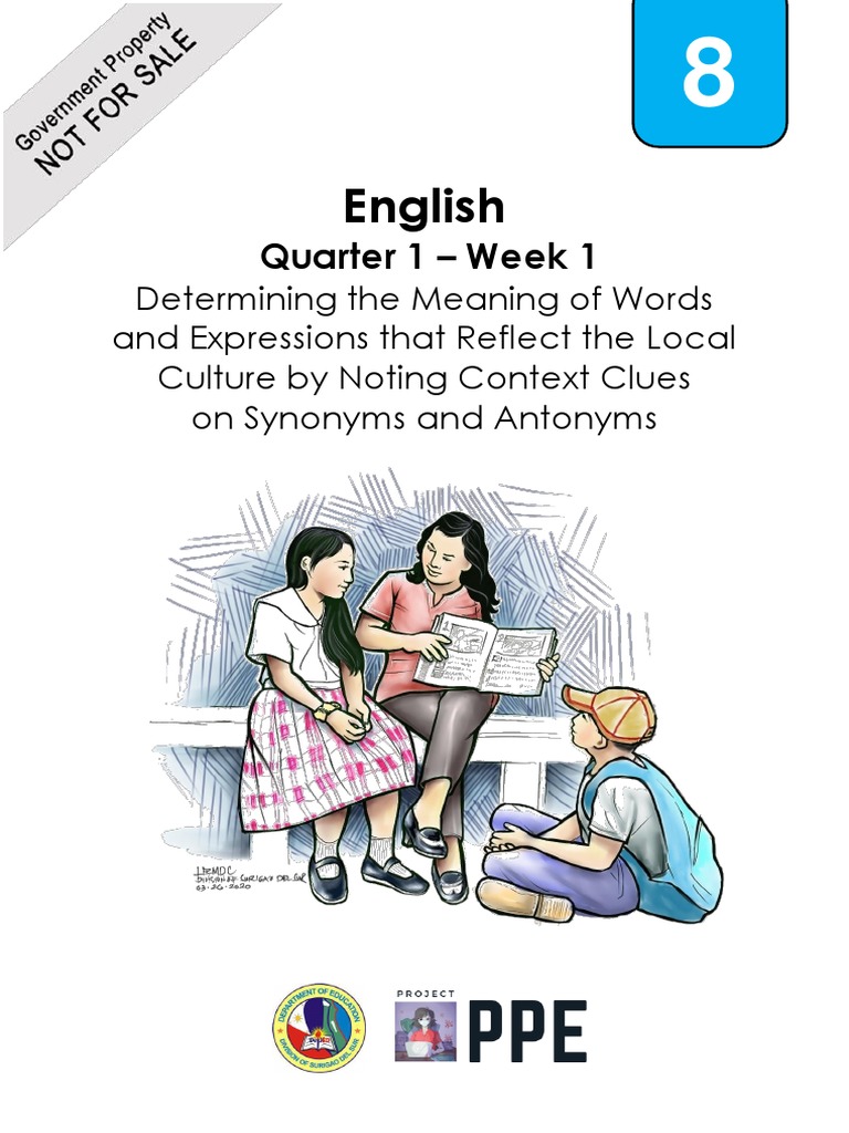 English4 Q4 Mod4Context Clues (Synonym) (Antonyms), Words