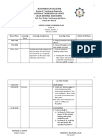 English Weekly Home Learning Plan-Michelle