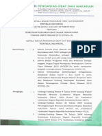 Keputusan Kepala Badan Pengawas Obat Dan Makanan Nomor HK 02 02 1 2 03 20 134 Tahun 2020 PDF