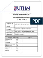 Lab Report Individu Penyenggaraan 3 Fasa