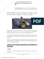 Recursos Minerales de Venezuela y sus Características - Lifeder