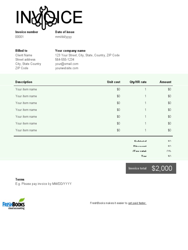 Invoice: Invoice Number Date of Issue | PDF