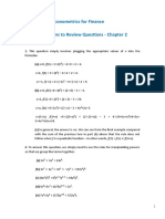 Chapter 2 Solutions Solution Manual Introductory Econometrics For Finance