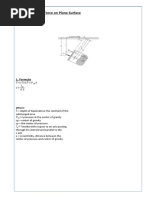 A. Hydrostatic Force On Plane Surface: 1. Formula