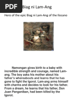 Hero of The Epic Biag Ni Lam-Ang of The Ilocano