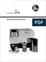 1351 BOMB Calorimeter: Operating Instruction Manual