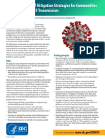 Implementation of Mitigation Strategies For Communities With Local COVID-19 Transmission