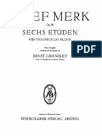 6 Etudes for Cello, Op.20 (Merk, Joseph)-1