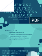 Emerging Aspects of Organizationa L Behavior: Organizational Behavior Across Cultures Miranda, Aprille Dane