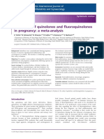 The Safety of Quinolones and Fluoroquinolones in Pregnancy: A Meta-Analysis