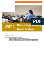UNIT 4 Training Needs Analysis
