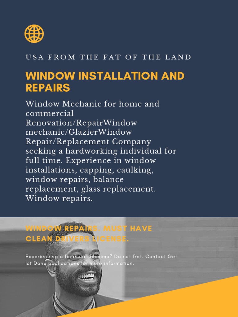 Window Installation and Repair Services | PDF | Law