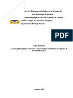 CULIUC - Dumitrița - Le Conte Philosophique Gobseck - Représentation Symbolique de L'égoïsme de La Société Française