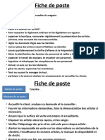 Fiche de Poste