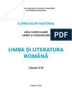 Curriculum Limba Romana SC Nat Gimnaziu 7