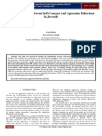 The Relationship Between Self-Concept and Aggression Behaviour in Juvenil 